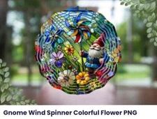 Summer gnome, wind  spinner