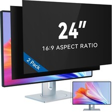 IPROKKO 2-Pack 24 Inch Computer Privacy Screen Filter for 16:9 Widescreen Moni