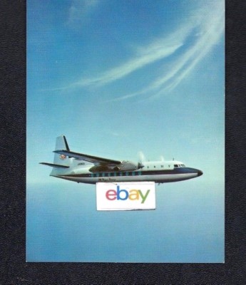 ANA ALL NIPPON AIRWAYS 1967 AIRLINE ISSUE POSTCARD FOKKER F-27