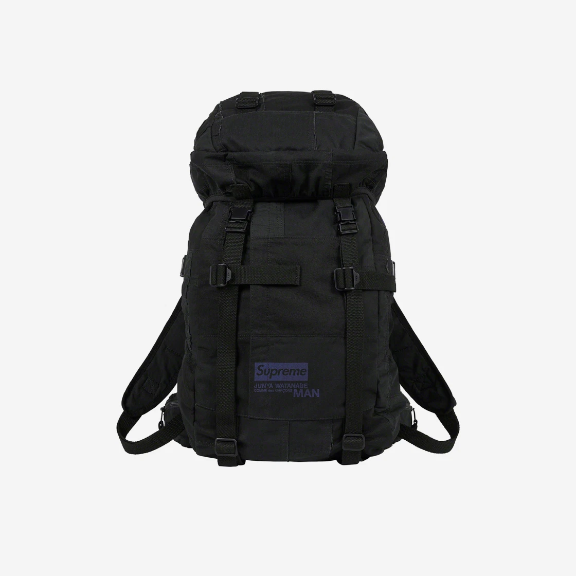 Supreme x Comme des Garçons Junya Watanabe Homme Patchwork Sac à Dos Noir   21FW  