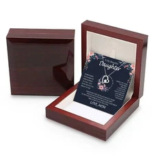 To My Daughter Necklace from Mom, Mother Daughter Necklace, Gift for Daughter