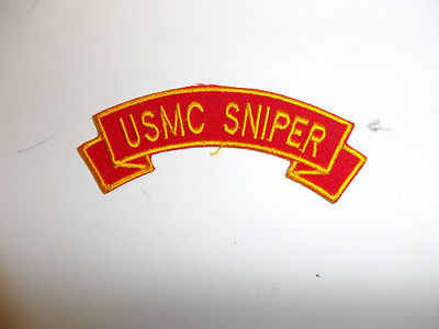 b3409 Vietnam - current  USMC Sniper scroll R7C