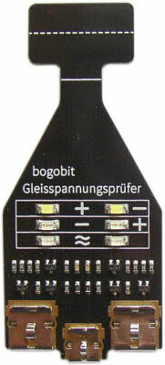 bogobit Gleisspannungsprüfer H0 Mittelleitergleis, für analog und digital