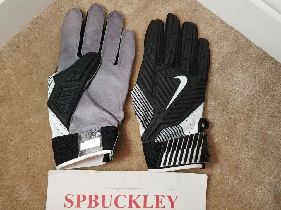 NIKE D-TACK 5.0 DEMOLITION ADULT LINEMAN FOOTBALL GLOVES PGF463-010 NFL, LEATHER