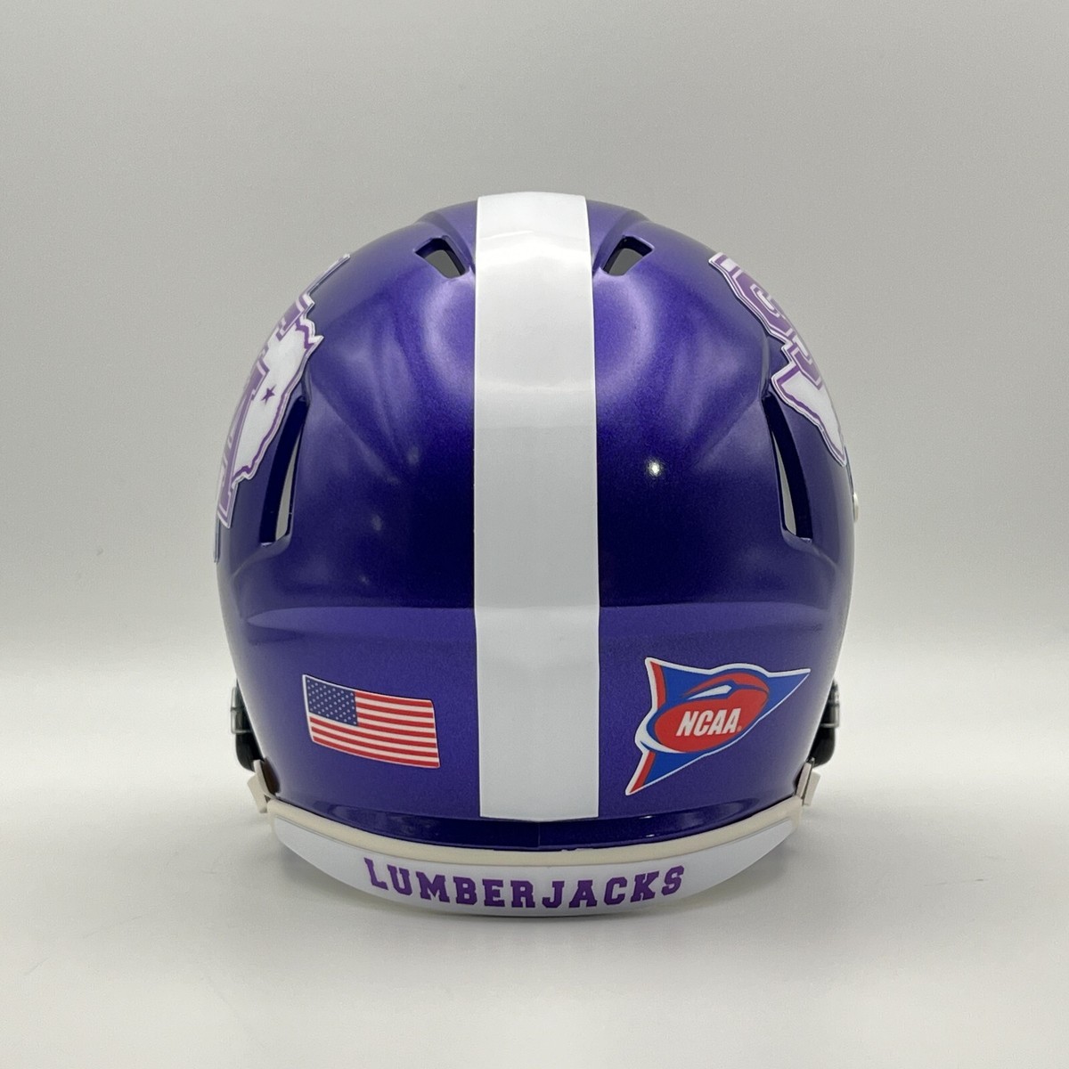 Stephen F. Austin Lumberjacks CUSTOM Metallic Purple Mini Football