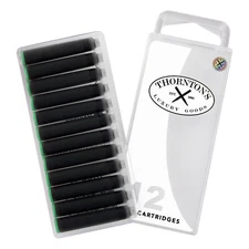 THornton's  Short Standard International Fountain Pen Ink Cartridges, Green