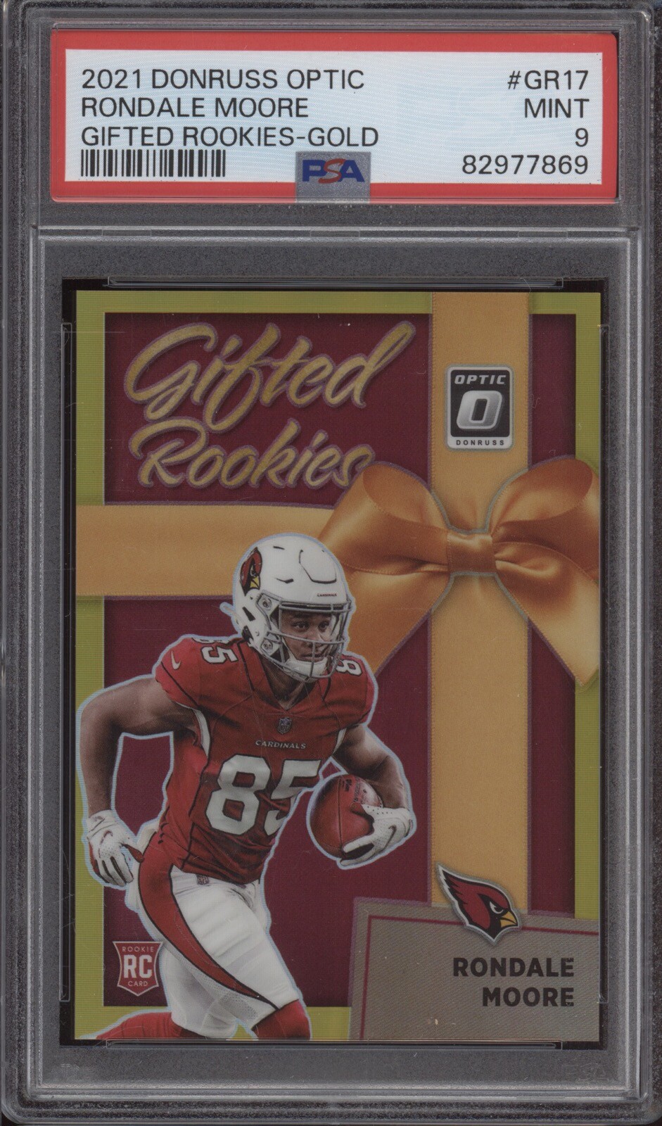 Rondale Moore Panini Donruss Optic Gifted Rookies #GR17 Gold