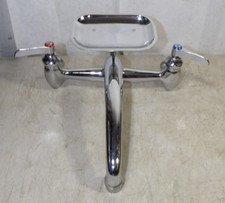 VTG Wall Mount Workshop Garage Farmhouse Bathroom Kitchen Bar Faucet W/Soap Dish