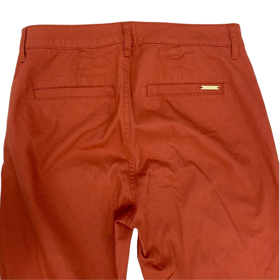 Ellen Tracy Pantalones Mujer Talla 6 Lote Paisley Terciopelo Blazer Naranja Marrón Carrera Foto 4 de 4