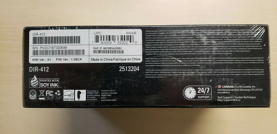 NEW D-Link DIR-412 802.11N Mobile Wireless 3G Router Black - Image 3 of 3