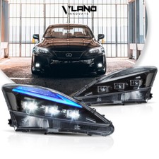 VLAND Headlights Projector LED For 2006-2013 Lexus IS250 IS350 ISF W/Animation