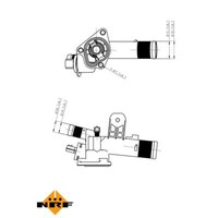 Thermostat KüHlmittel 89°C FüR Nissan Qashqai +2 I Renault ScéNic II