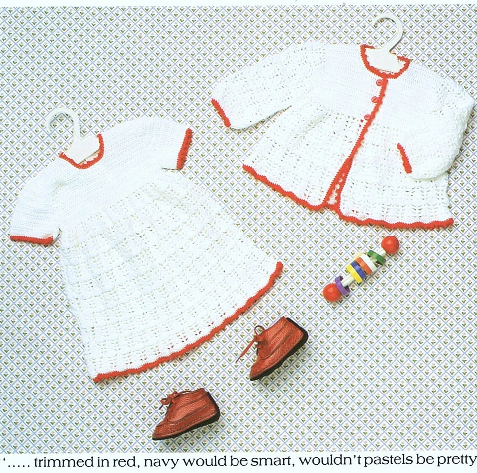 Baby Knitting Crochet Patterns Patons Royal Babies Australia Dresses Sweaters - Image 3 of 4