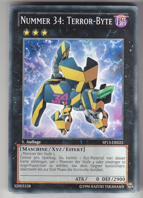 YU-GI-OH Nummer 34 Terror Byte Common Sp13-DE025