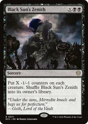 Black Sun's Zenith 71 Commander: Lorwyn Eclipsed