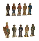Assorted Lot Of Vintage Louis Marx & Co Soldiers Of Fortune Tin Lithographs (10)
