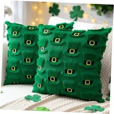 St Patricks Day Pillow Covers 18x18 Set of 2 18" x 18" Pack of 2 Green Hat
