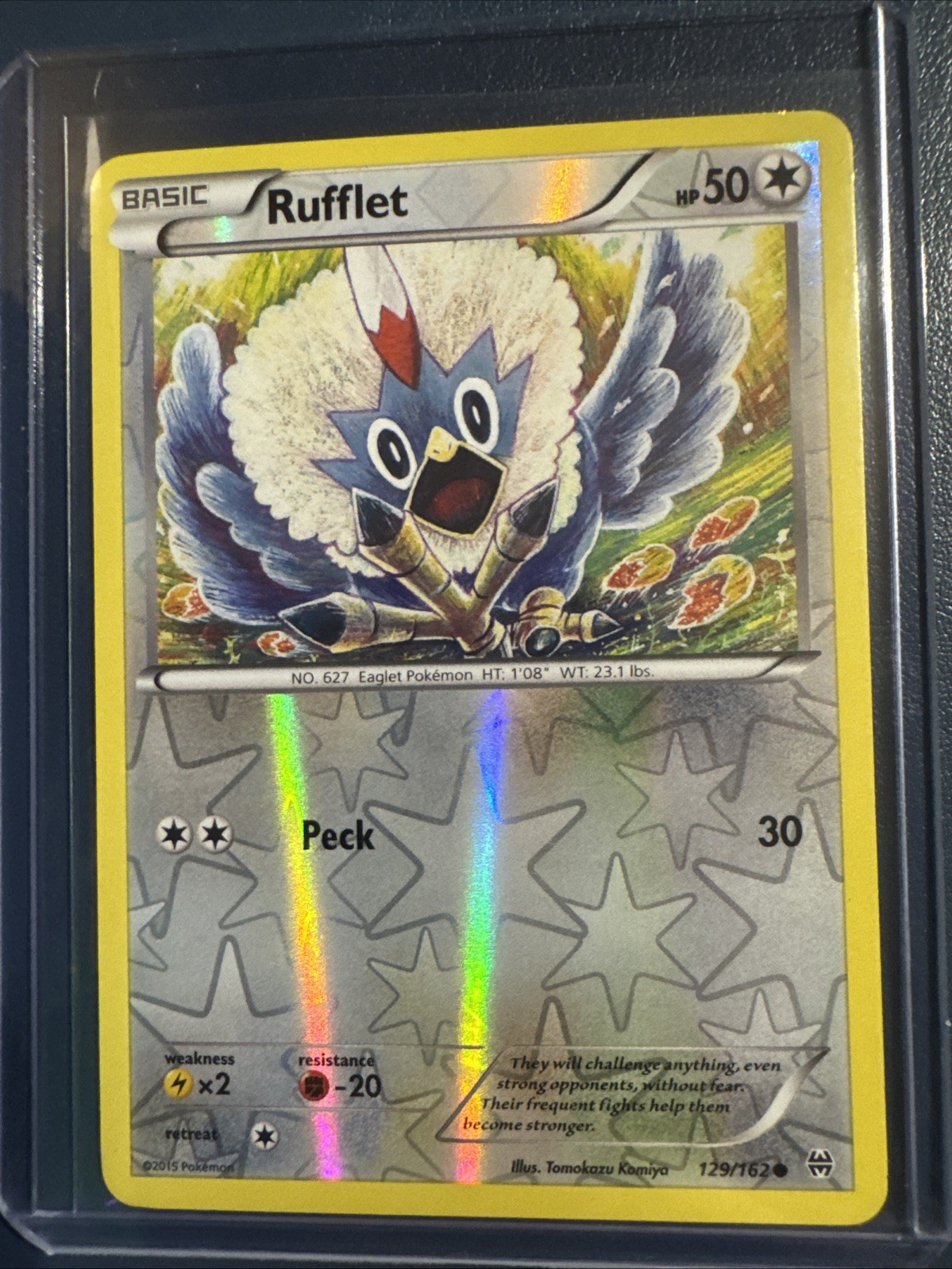 2015 POKEMON XY BREAKTHROUGH 129 RUFFLET-REVERSE FOIL