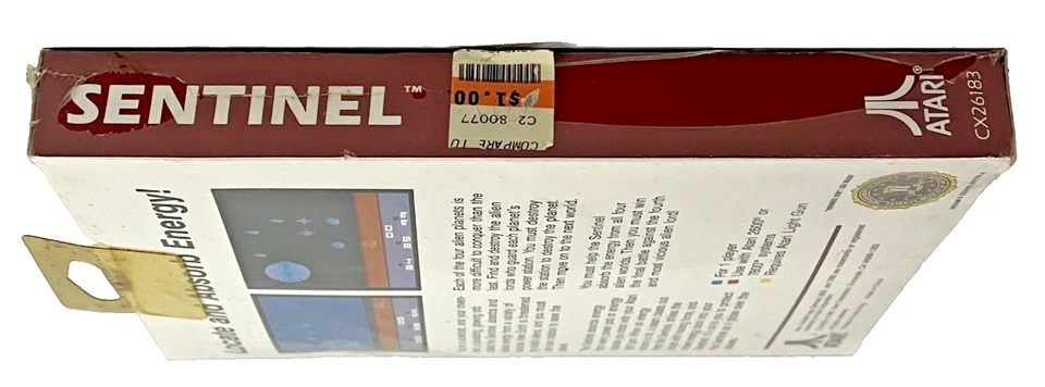 Sentinel (Atari 2600, 1990)  - New FACTORY Sealed   - Image 3 of 3