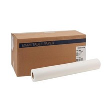McKesson Exam Table Paper, 18 In x 125 Ft, White, Crepe, Free, 12 Count, 18-802