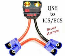 RCP-QS8 Female To EC5/IC5 Male Connectors Series Harness 10 awg wire