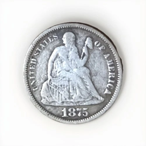 Liberty Seated Dime 1875
