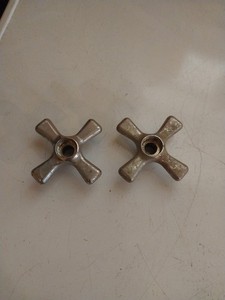 2 Vintage Chrome Bathroom Faucet Handles Sink Shower