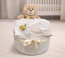 Unisex New baby Gift Basket | Baby Shower Gift | Neutral Baby Hamper