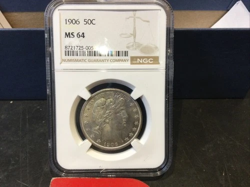 1906 Barber Half In MS 64 Uncirculated