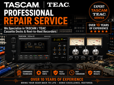 TASCAM TEAC CASSETTE AND PORTASTUDIO MULTITRACK MIXER RECORDER