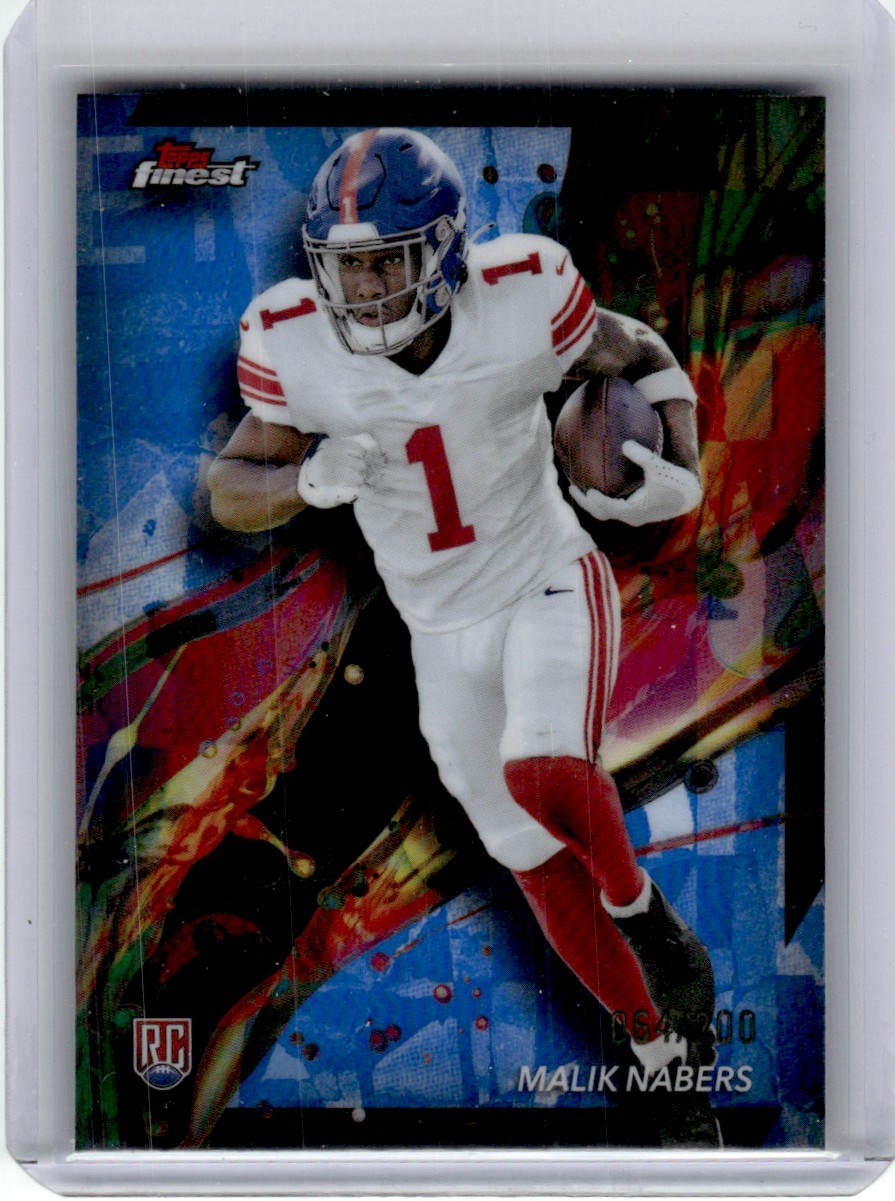 MALIK NABERS 2024 FINEST BLUE REFRACTOR #90 /200 RC