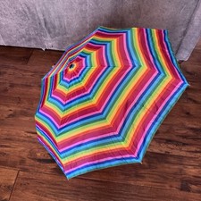 Totes Umbrella Rainbow Automatic Open Close Compact Sun Guard UPD 50 