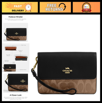 Women's Foldover Wristlet Clutch Bag - Stylish, Compact, Perfect for Travel