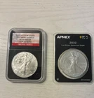 2 Uncirculated Silver American Eagle Coins - 2020 & 2022