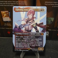 Lightning, Army of One (0400) (Borderless) ? Final Fantasy ? Magic (mtg)
