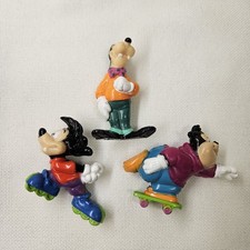 Vtg Disney Goof Troop PVC Figures Toy Max PJ Goofy Lot of 3 Collectible