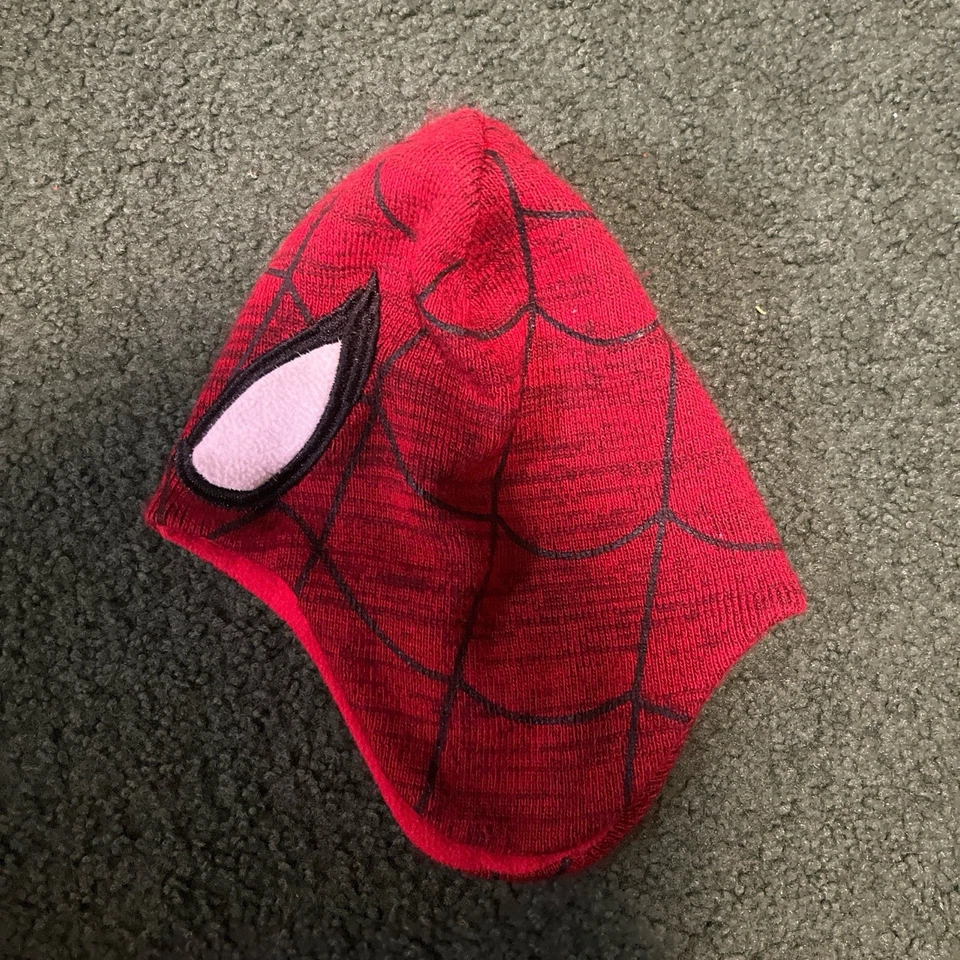 Gorro tobogán con orejeras con sistema operativo Marvel Spider-Man para niños Foto 3 de 4