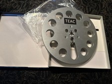 7  Teac Metal Reel To Reel Take Up Reel w/ Maxell Box and Tape Dust Jacket