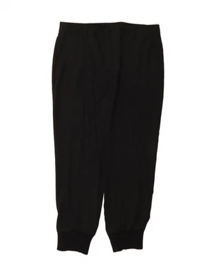 DKNY Womens Joggers Casual Trousers US 12 Large W34 L28 Black Polyester DB87 - Image 1 of 3