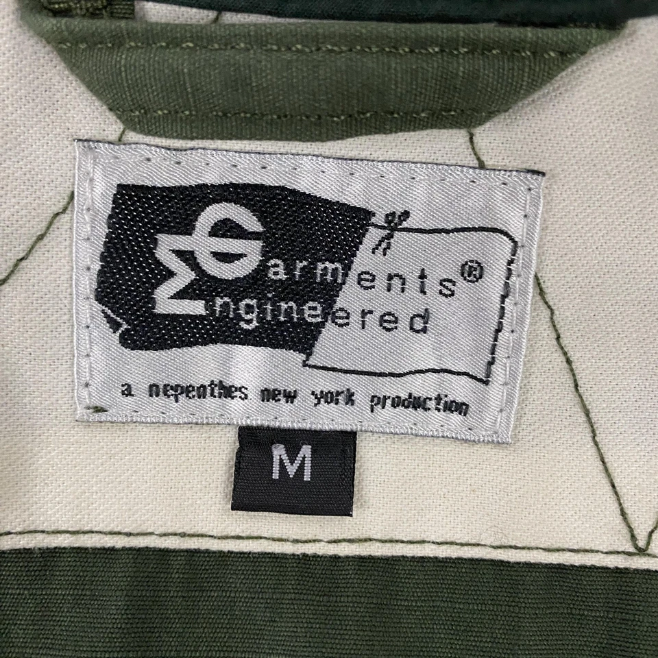 Chaqueta Engineered Garments Para Hombre Mediana Verde Capucha Field Parka Hecha en EE. UU. Foto 2 de 4