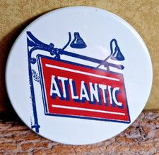 Atlantic gas & Oil steel Drink Coaster made in the "USA" ...