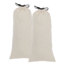 2Pack Dust Bags for Handbags, 7.9x17.8" Cotton Dust Cover Storage Bags, Beige