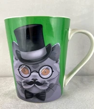 Cat Mug Top Hat Glasses Moustache Bow Tie Christopher Vine Australia The Mob