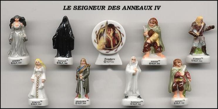 Lord Degli Ringe Teil 4 Set 9 Mini Figure 3cm Porzellan FEVES Frankreich 7890₽