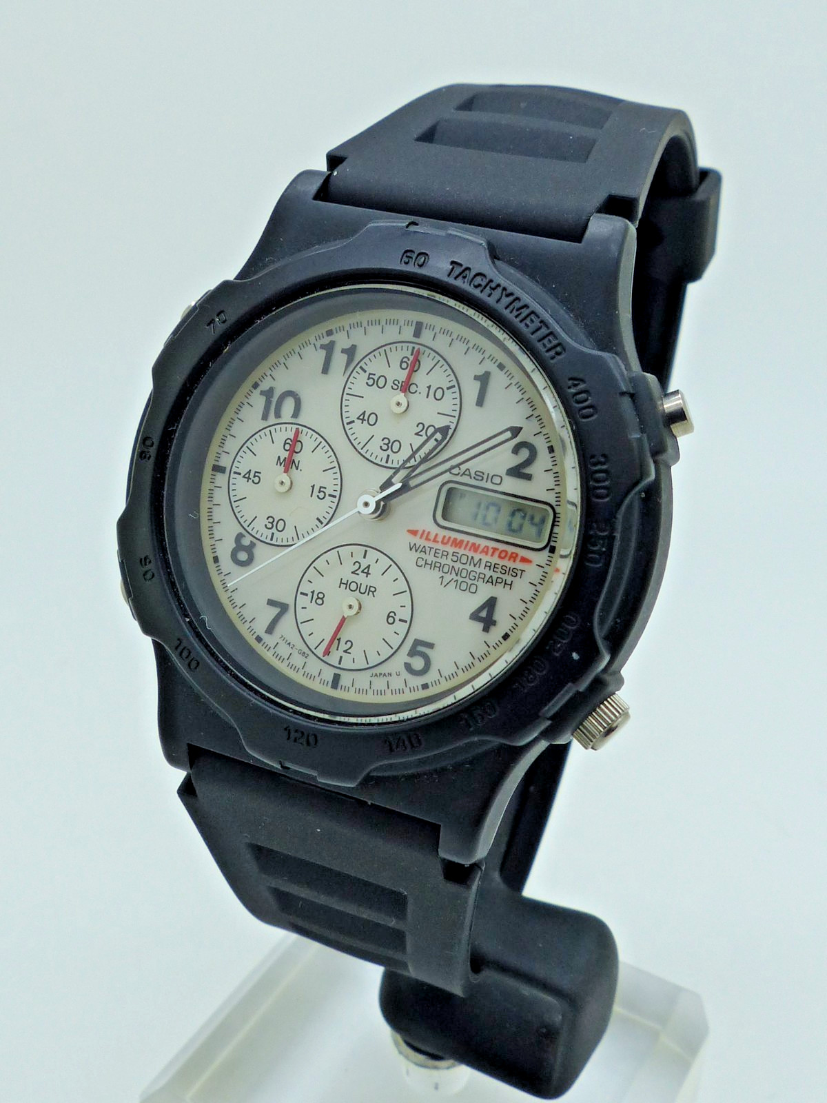 Alarm unworn stock 50m MWA-10 Ana/Digi NOS Watch Vintage Gents Casio - totally - vintagewatches.pk