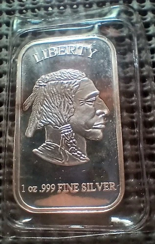 Indian Buffalo 1 OZ  999 Silver Bar  Sealed
