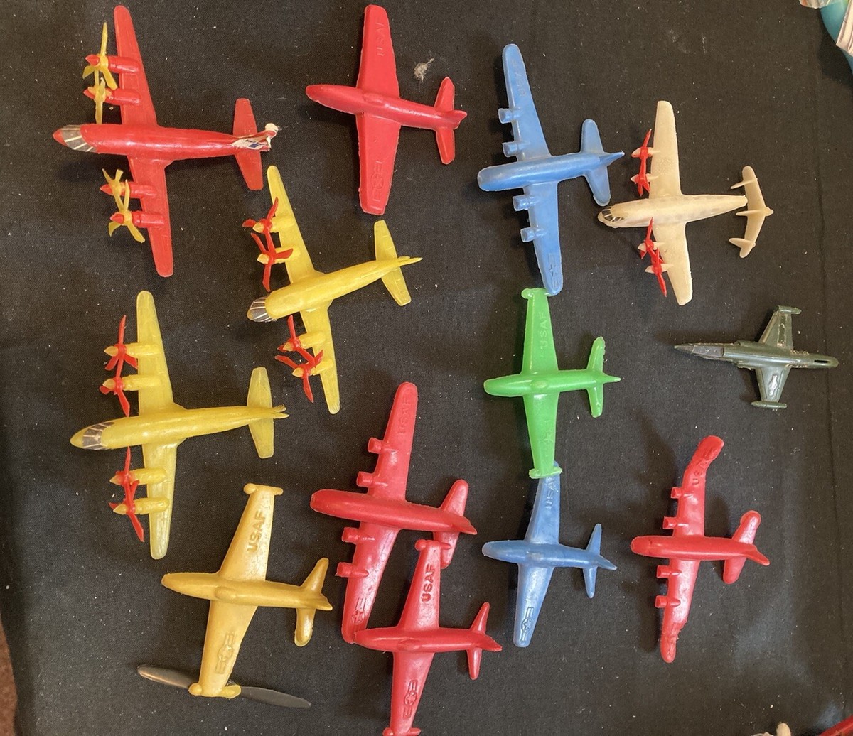 Small Vintage Plastic Toy Planes