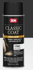 SEM 17503 Classic Coat For Limo Flat Black Car Vinyl, Leather Interior Paint