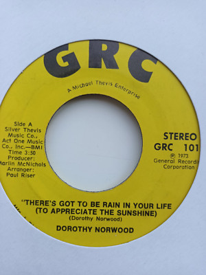 Dorothy Norwood - There's Got To Be Rain In Your Life (To Appreciate The