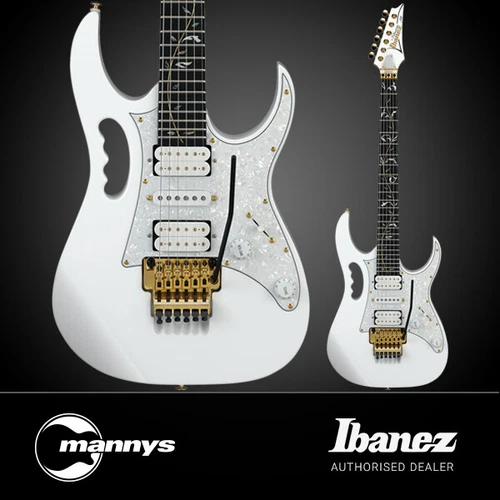 Ibanez JEM7VP Premium Steve Vai Signature Electric Guitar (White) inc Gig Bag - Picture 1 of 4